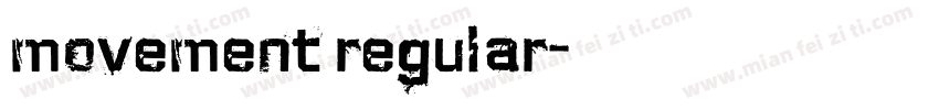 movement regular字体转换